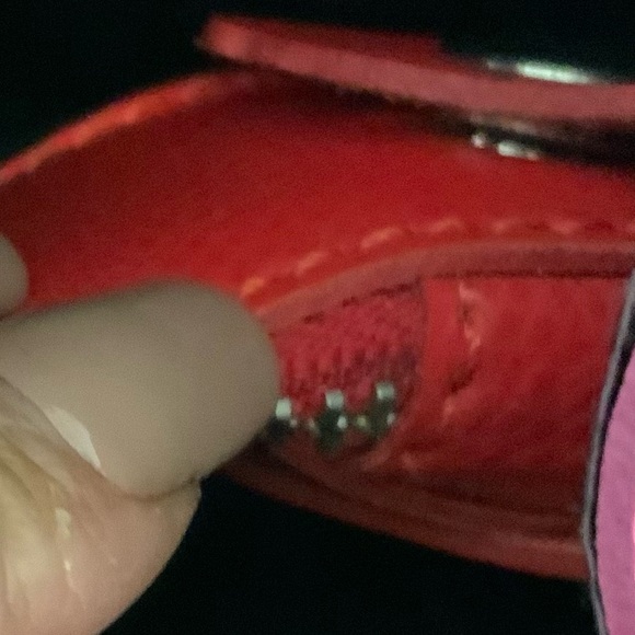 Figus Designer Women’s Red/Pink Leather Handbag - Picture 6 of 13